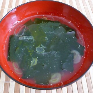 大根おろし汁で鶏がらスープ